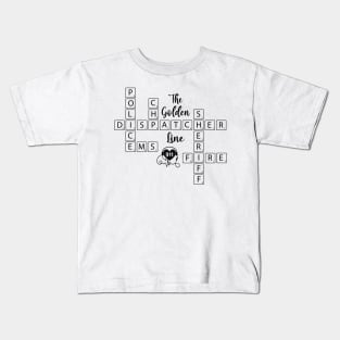 Cute 911 Police Dispatcher for Sheriff Call Takers Kids T-Shirt